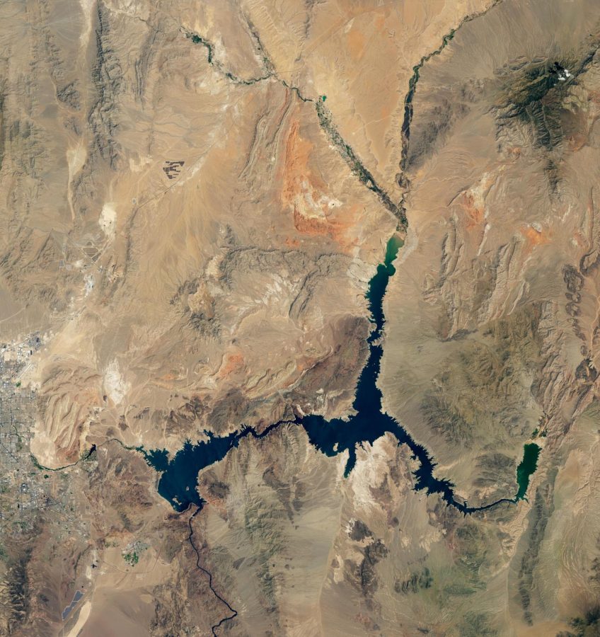 Satellite photo of Lake Mead (NASA, 2022)