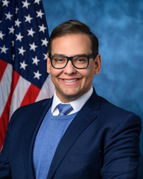 George Santos, republican representative of New York's 3rd congressional district.
https://santos.house.gov/