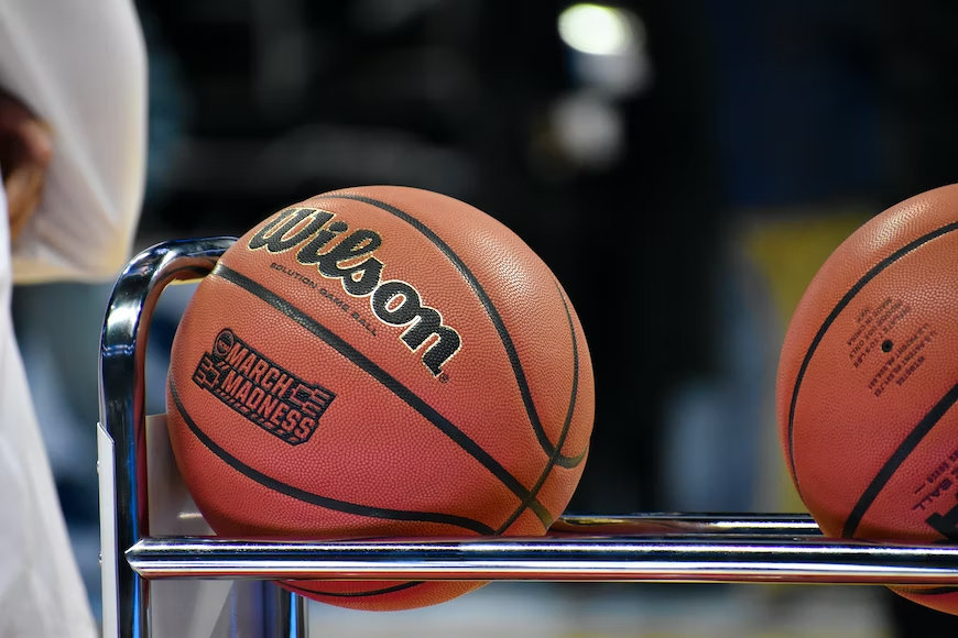 One of the March Madness custom basketballs before a game.
Photo Credit-Unsplash: Nikon Corporation