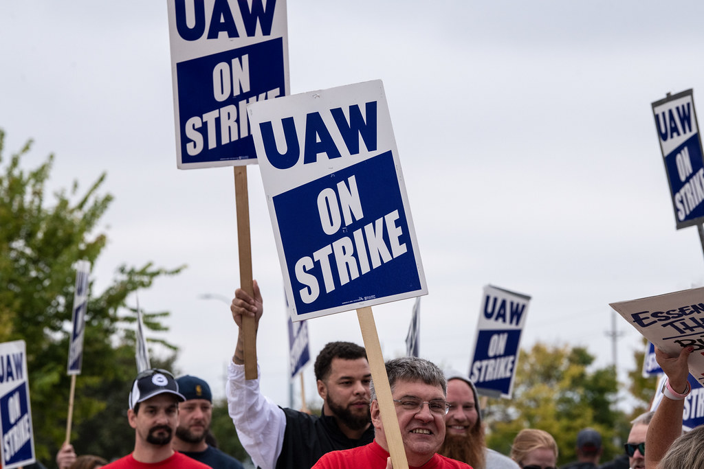 On September 15, 2023, United Auto Workers Members went on strike against the three main automakers in the United States. Photo by the U.S. Department of Agriculture.