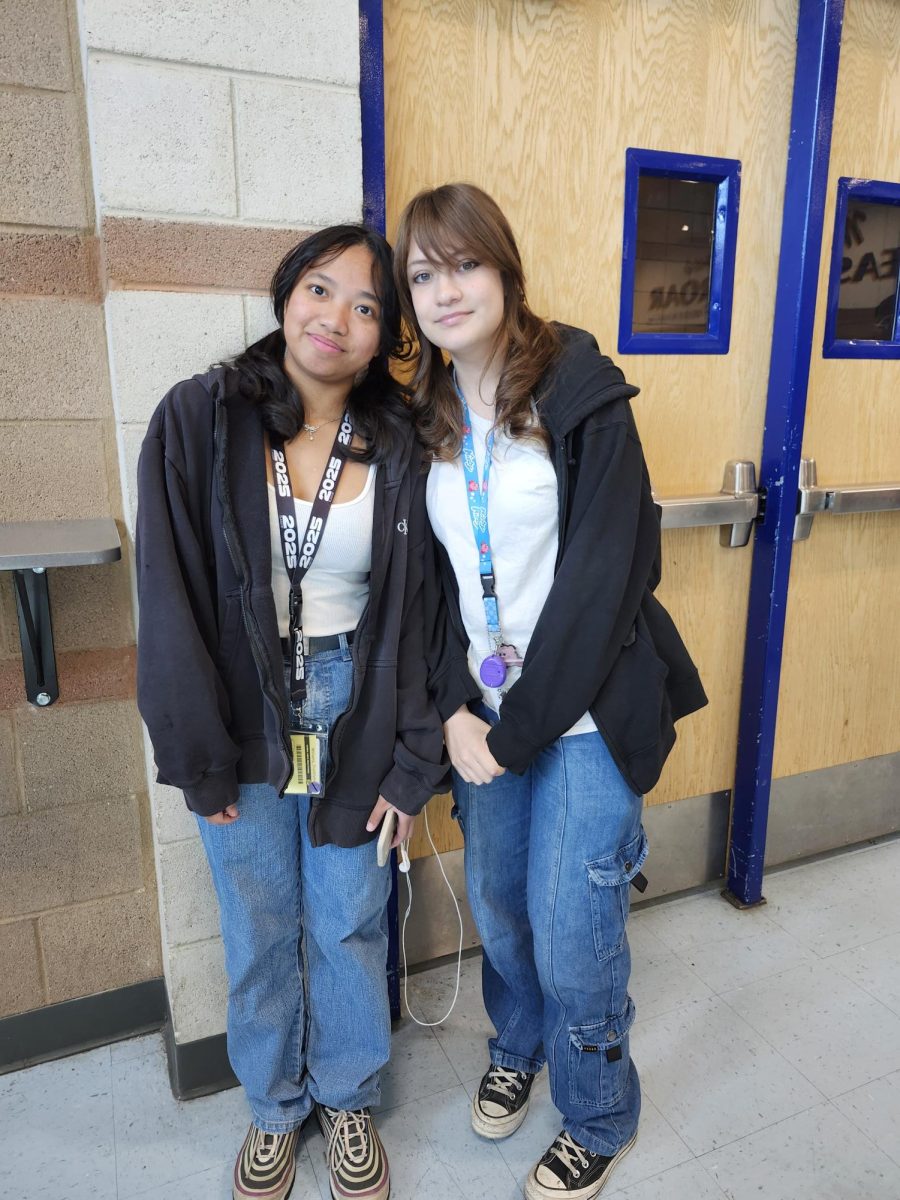 "Twin Day"- Shadelynn Williams (Senior) and Allison Ayala (Freshman) participated in Twin Day for Sierra Vista's Winter Week on Wednesday, December 4.