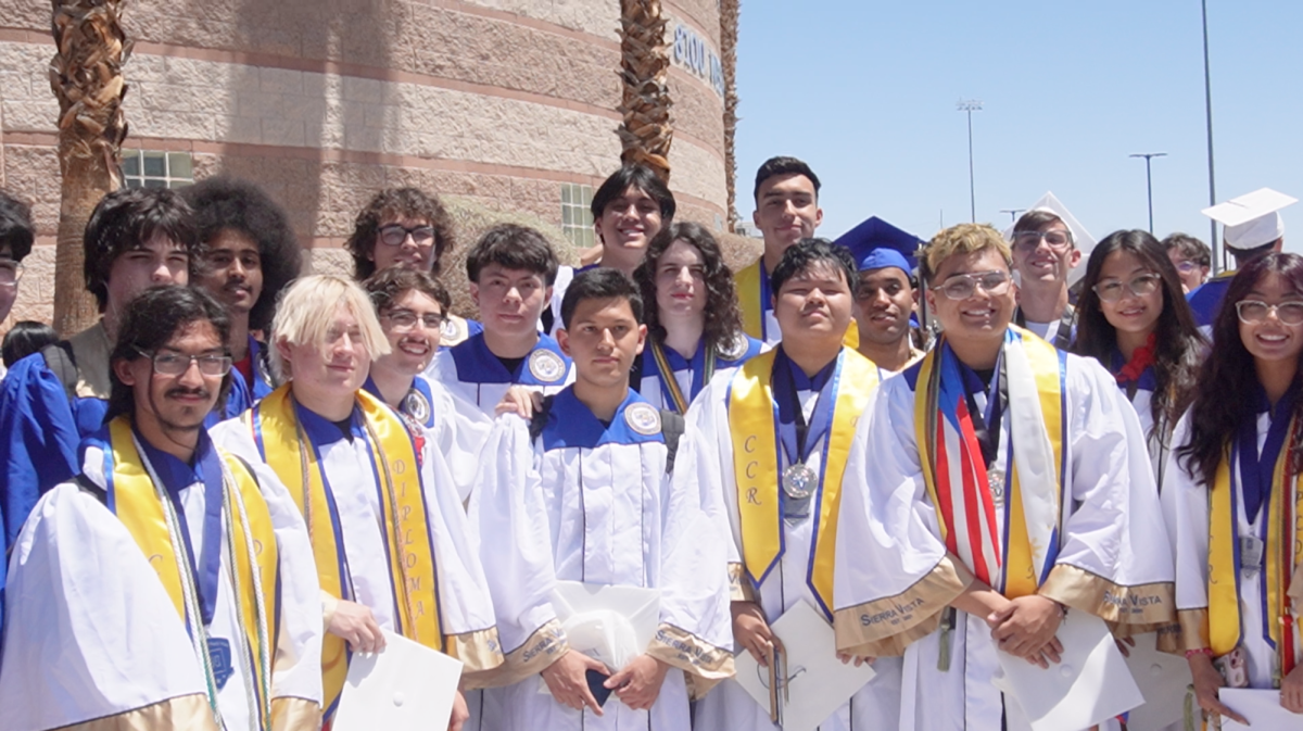 Caps, Cords, Congratulations! Students from class of 2025 following grad walk, the finale of senior week.