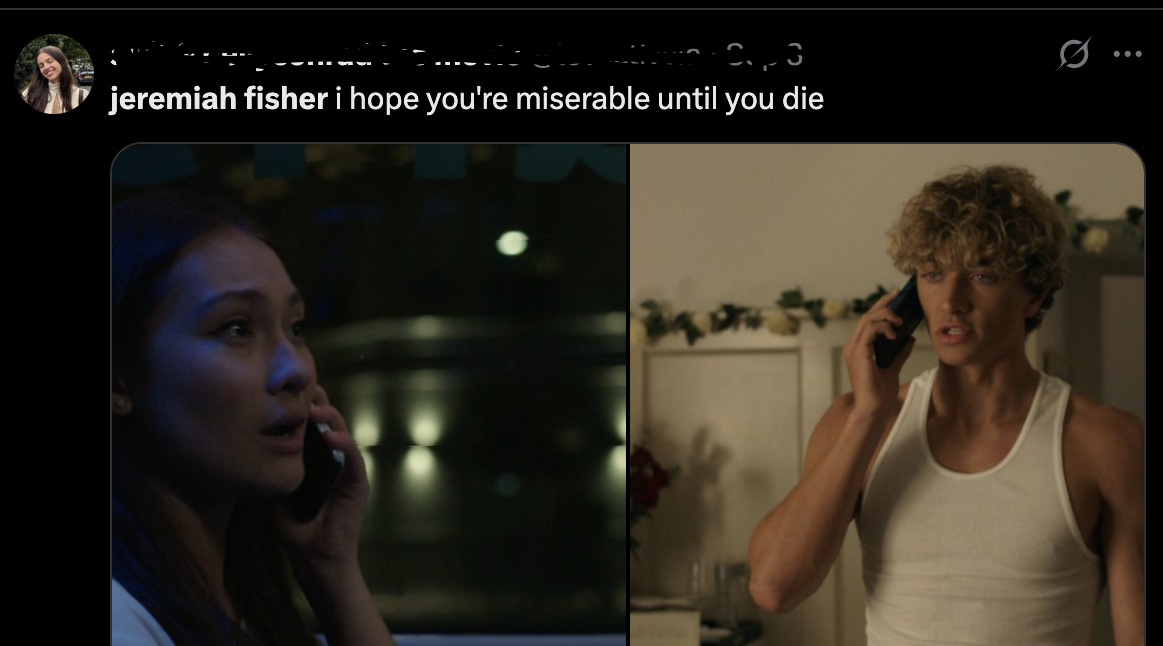 "In a post shared on X on September 3rd, 2025, a user expresses  intense criticism of the character, Jeremiah Fisher, played by Gavin Casalegno. The tweet, which includes a personal attack, highlighting the emotional intensity and polarization among fans following recent plot developments"