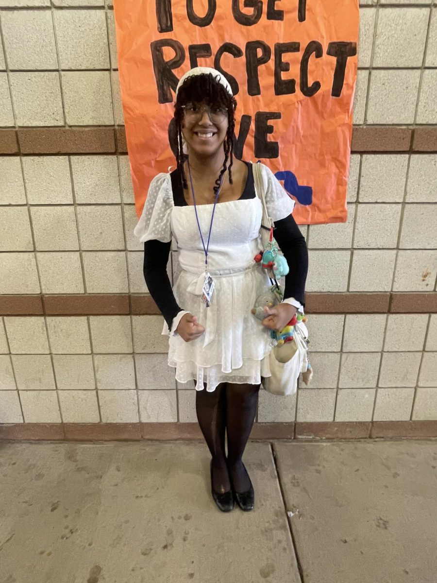 Channeling her inner Hachi from the anime Nana, Julianna Lipparelli-James brought the charm and style to Character Day during Spirit Week!