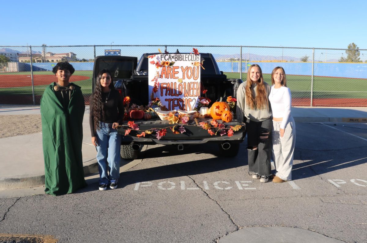 SVHS Bible Club and FCA members spreading the gospel one treat at a time as they prep for Trunk-or-Treat!