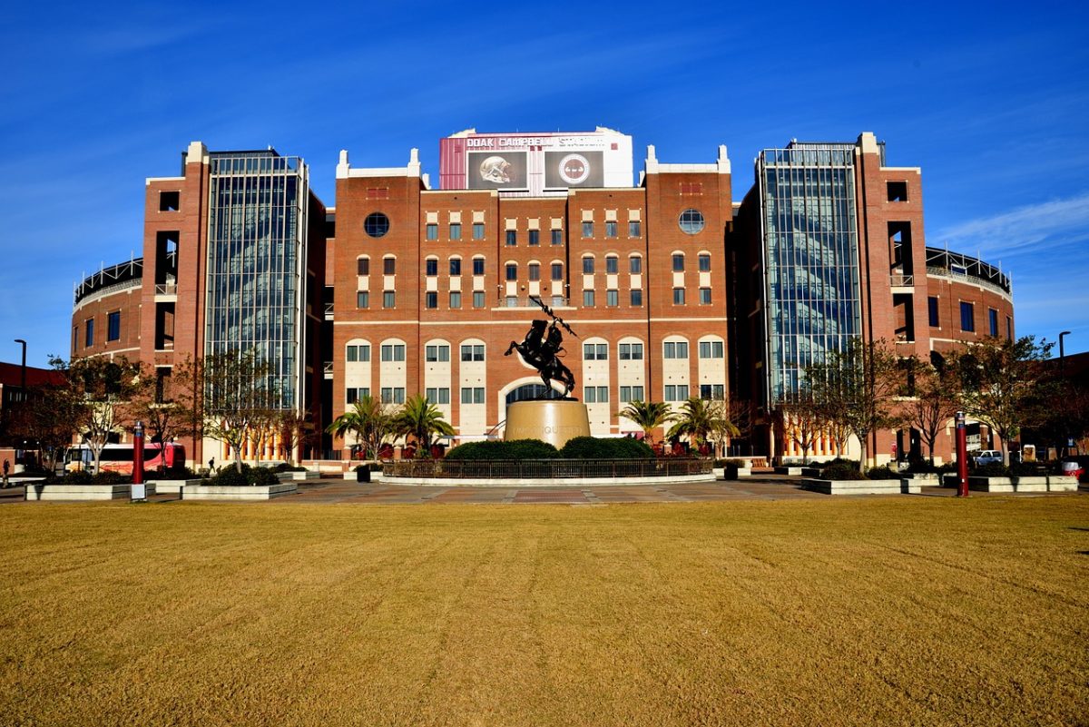 Florida State University campus, representing the location of the April 17, 2025 shooting incident. 
https://pixabay.com/photos/fsu-florida-state-university-stadium-2971819/?utm_source=chatgpt.com